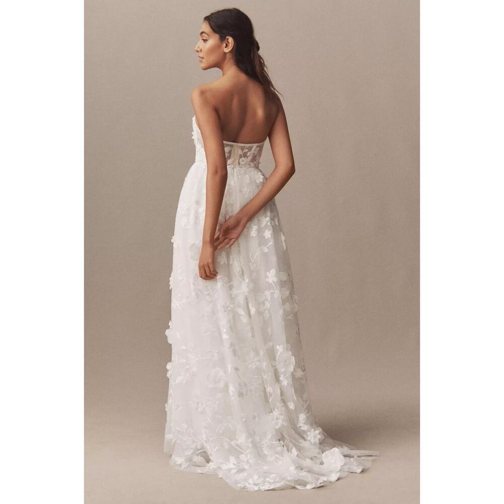 Wtoo by Wattters Ivy White Sweetheart Corset Floral Lace Wedding Gown Sz 2 NWT